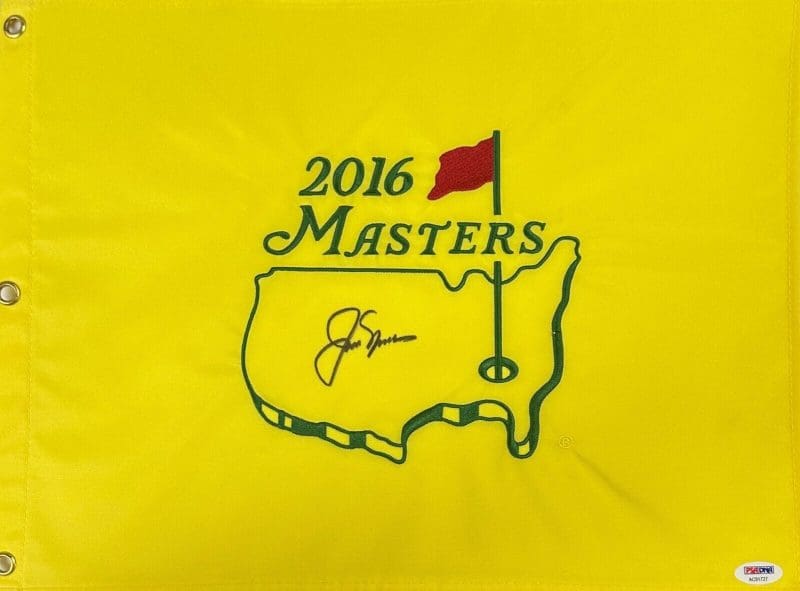 Jack Nicklaus Signed Autographed 2016 Masters Flag PSA/DNA Authentic AC91727