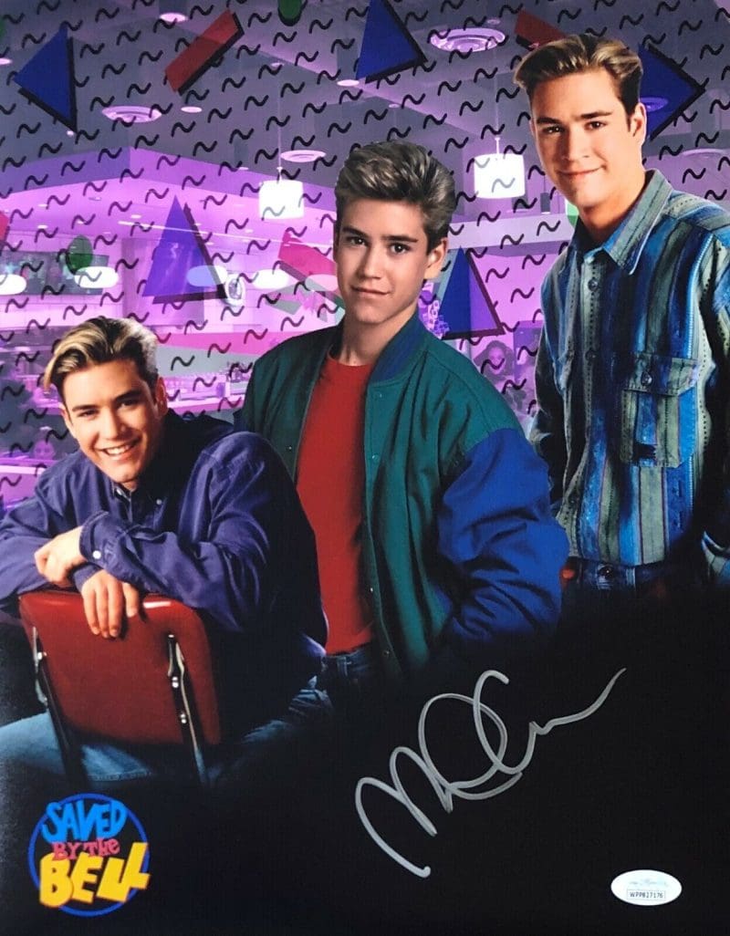 Mark-Paul Gosselaar "Zack" Signed  11x14 Photo JSA Authentic Save by the Bell 1