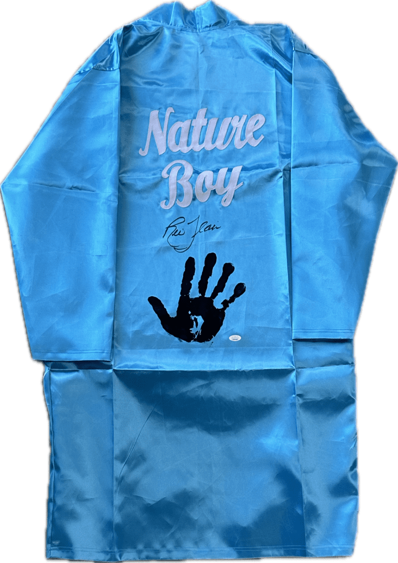 Ric Flair Signed Autographed & Personal Chop Handprint Blue Robe JSA Authentic