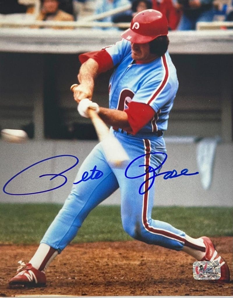 Pete Rose Signed Autographed 8x10 Photo Pete Rose Exclusive Hologram Red 16