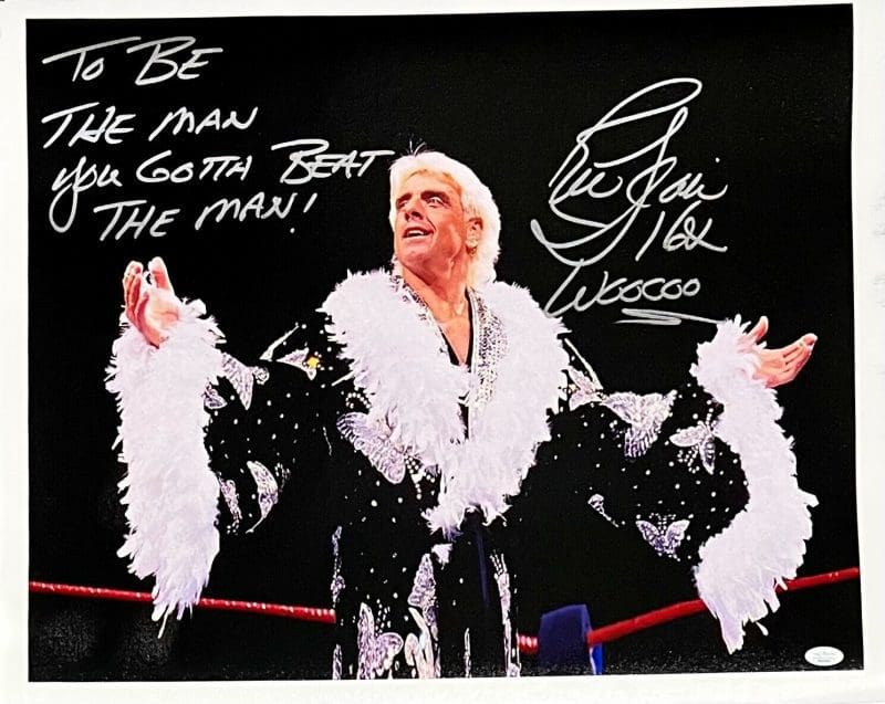 Ric Flair Signed Autographed 18x22 Un Stretched Canvas JSA To Be The Man 2