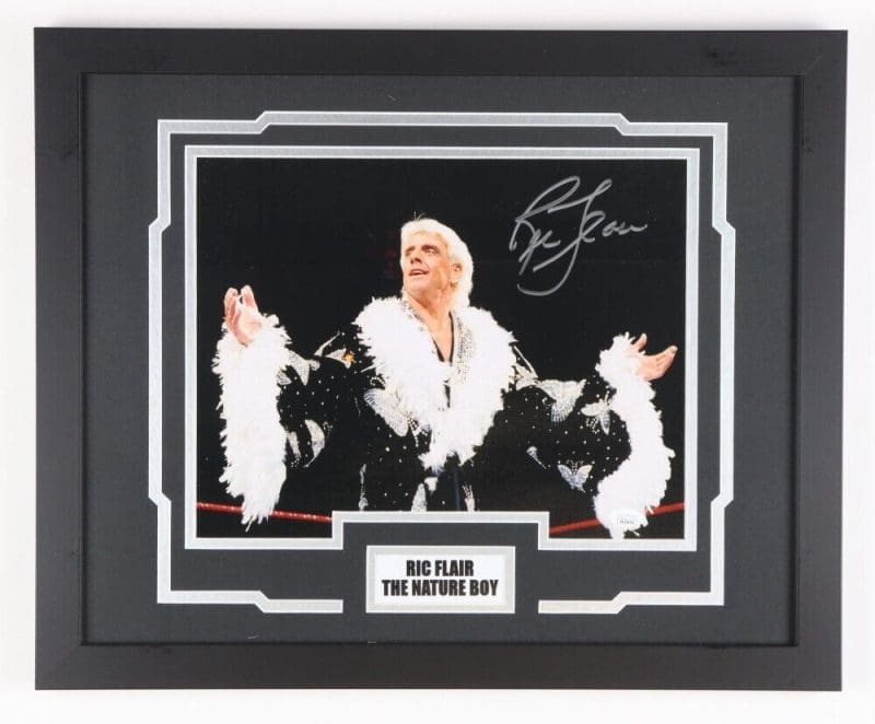Ric Flair Signed Autographed Framed 11x14 Photo JSA Auth WWE WCW #11