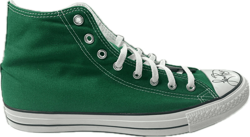 Larry Bird Signed Autographed Green Converse Shoe Beckett & Larry Bird Auth R - Image 3