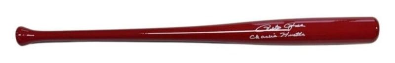 Pete Rose Signed Autographed RED Bat JSA & Pete Rose Hologram Authenticated CH