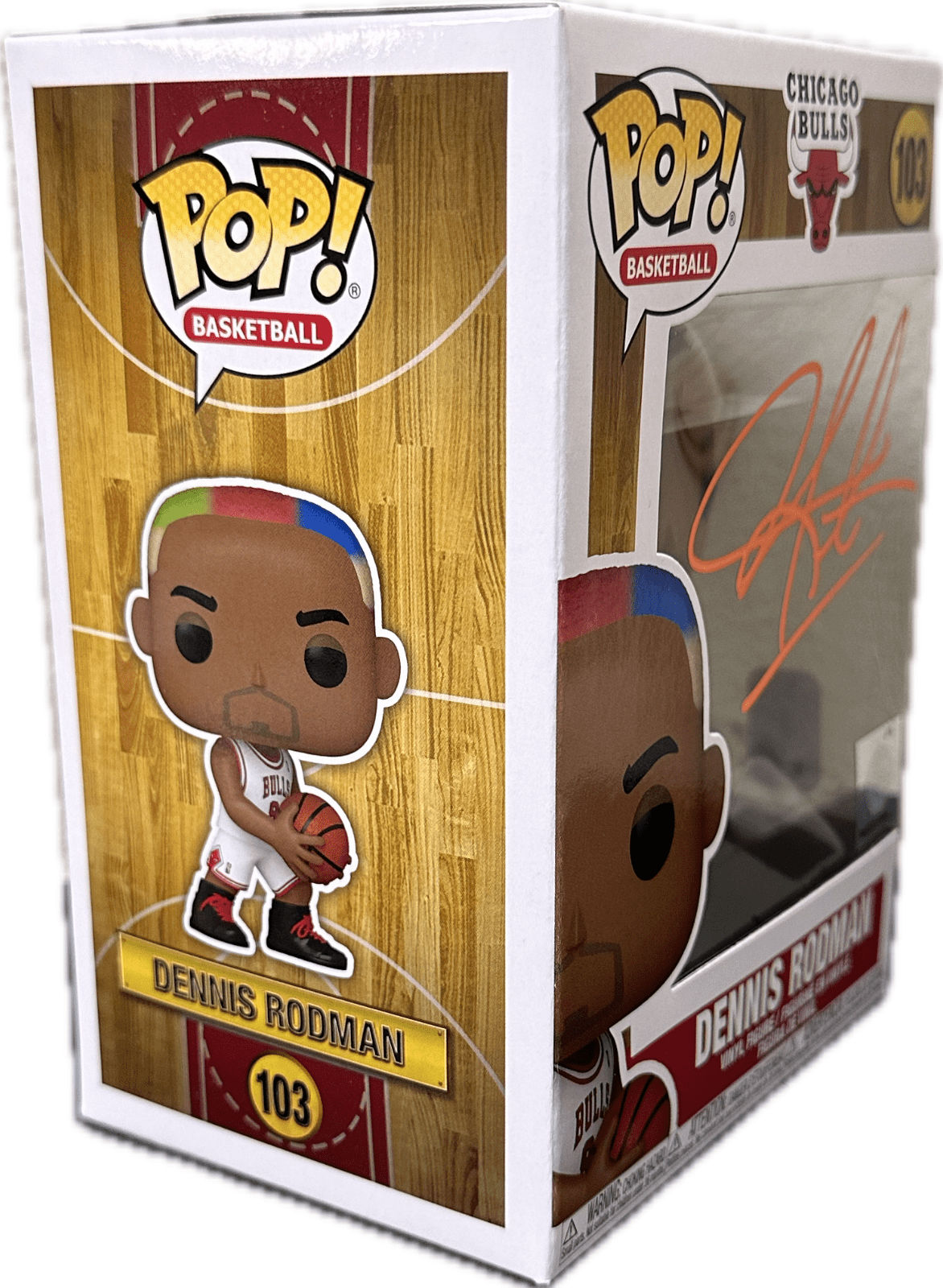 Dennis Rodman Signed Autographed Chicago Bulls Funko Pop