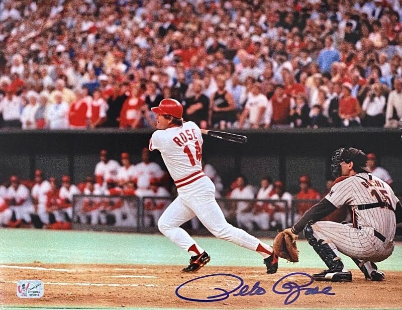 Pete Rose Signed Autographed 11x14 Photo Pete Rose Exclusive Hologram Reds 6