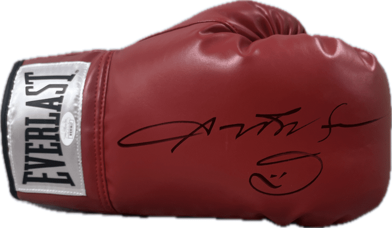 Sugar Ray Leonard Signed Autographed Red Right Hand Boxing Glove JSA Authen