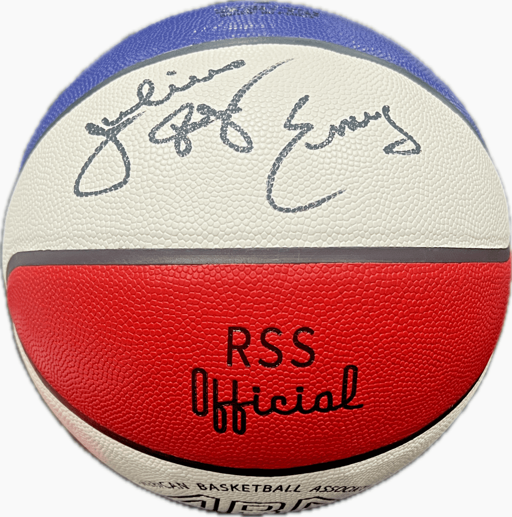 Julius Dr. J Erving Signed Autographed ABA Basketball JSA