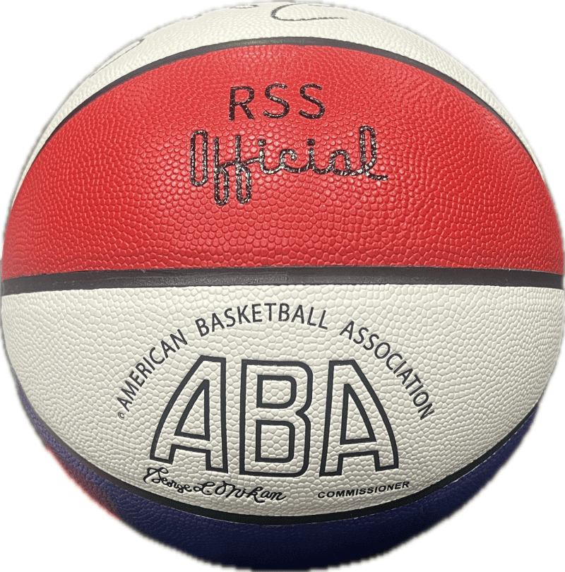 Julius Dr. J Erving Signed Autographed ABA Basketball JSA Authenticated Black - Image 2