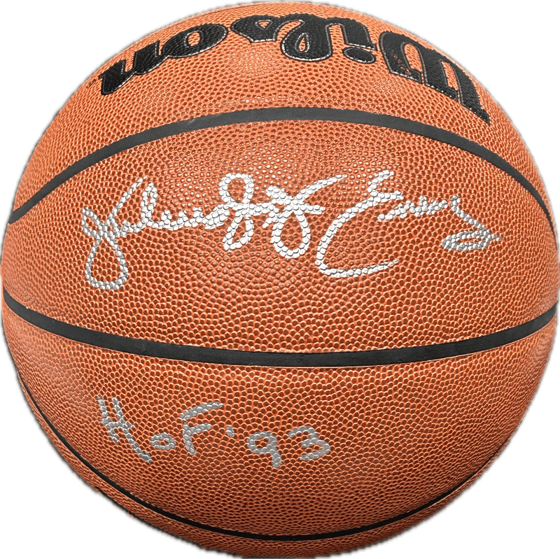 Julius Dr. J Erving Signed Autographed Wilson Basketball JSA Authen HOF 93.