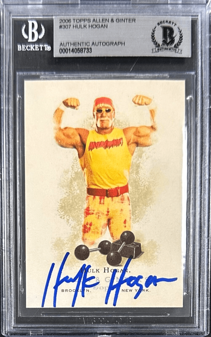 Hulk Hogan 2006 Topps Allen & Ginter #307 Beckett Cert Authentic