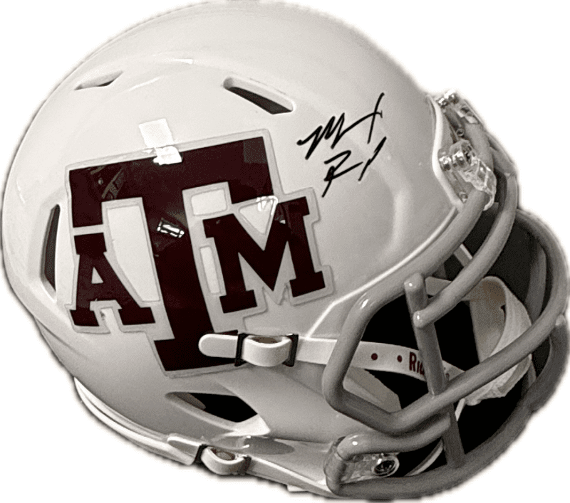 Marcel Reed Signed White A&M Speed Mini Helmet JSA Authenticated
