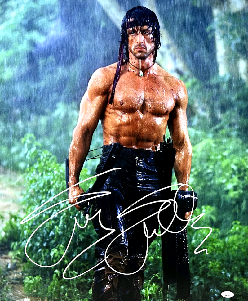 Sylvester "SLY" Stallone Signed Autographed Rambo 20x24 Photo JSA Authentic A