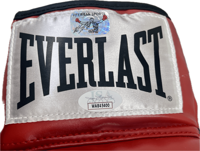 Mike Tyson Signed Red Boxing Glove with Acrylic Case JSA & Mike Tyson Hologram R - Image 3