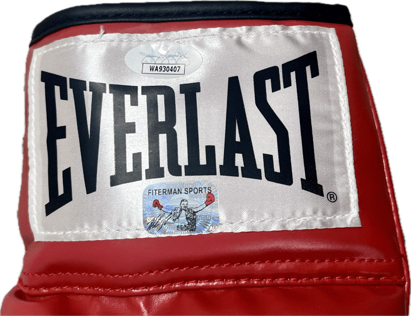 Mike Tyson Signed Red Boxing Glove with Acrylic Case JSA & Mike Tyson Hologram L - Image 3