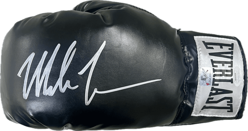 Mike Tyson Signed Autographed Black Boxing Glove JSA & Mike Tyson Holo Authen L
