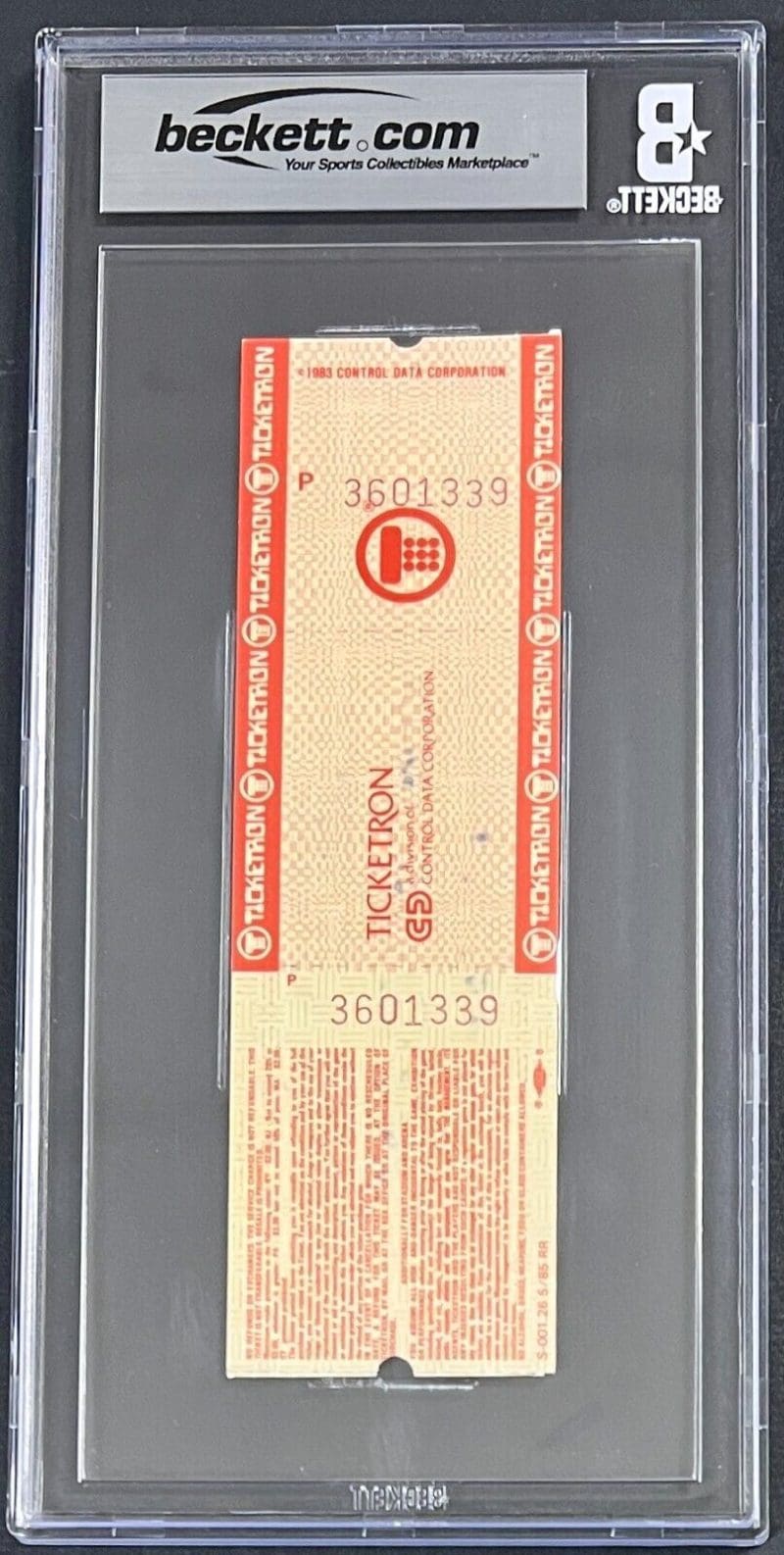 Pete Rose Signed Sep. 11, 1985 Full Ticket BAS Mint 9 Hit #4,192 Passing Ty Cobb - Image 3