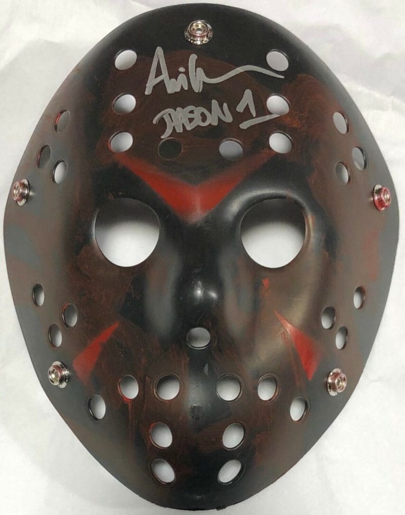 Ari Lehman Jason Voorhees Friday the 13th Signed Mask FSG Jason 1 B