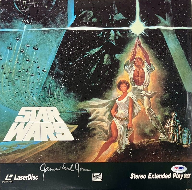 James Earl Jones Signed Framed Star Wars Laser Disc PSA X60679 Darth Vader - Image 2