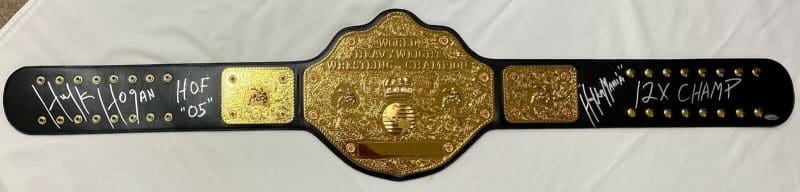 Hulk Hogan Autographed WCW Full Size Replica Championship Belt TriStar 7703850