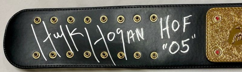 Hulk Hogan Autographed WCW Full Size Replica Championship Belt TriStar 7703849 - Image 2