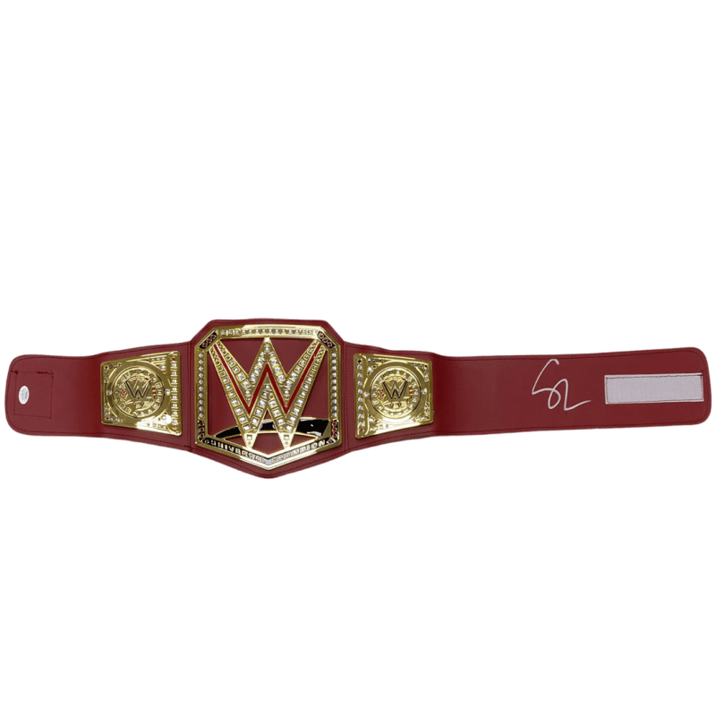 Seth Rollins Signed Autographed Toy Title Belt JSA Authenticated
