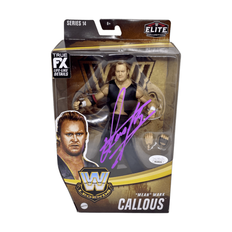 Undertaker Signed Mean Mark Callous Elite Action Figure JSA Authenticated