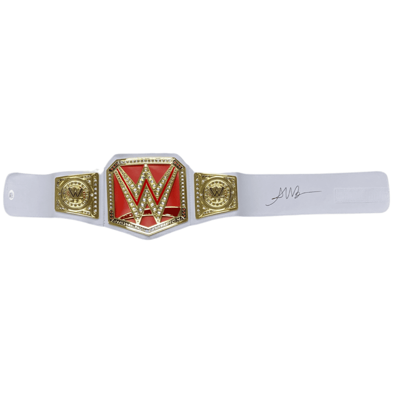 Alexa Bliss Signed Autographed Toy Title Belt JSA Authenticated Red