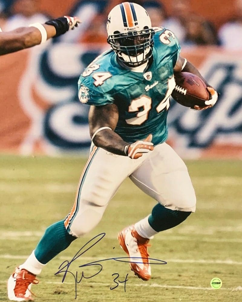 Ricky Williams Signed Autographed Miami Dophins 16X20 Photo FSG Authen #2