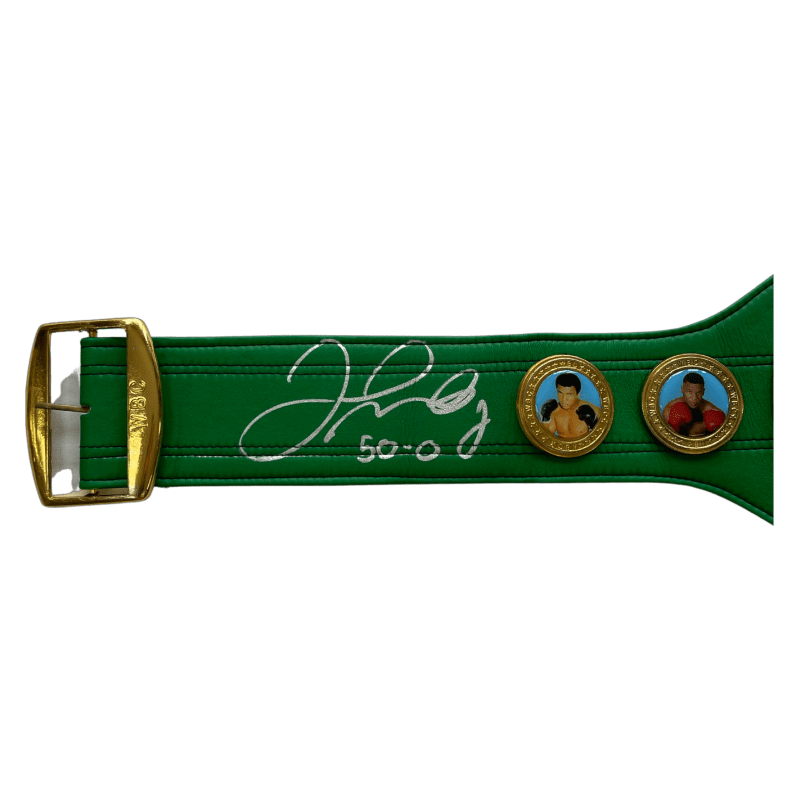 Floyd Mayweather Jr.  Signed Autographed Green Belt JSA Authenticated 50-0 - Image 2