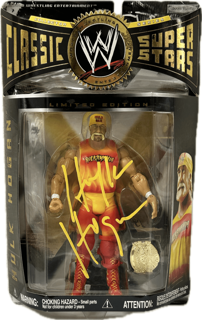 Hulk Hogan Signed WWE Classic Super Stars Action Figure JSA Authentic WB305438