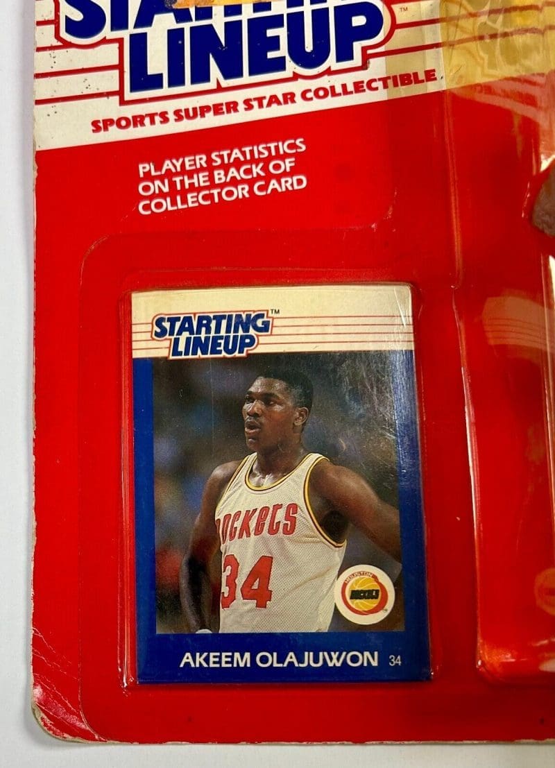 Hakeem Olajuwon Signed Autographed Rockets Starting Lineup  Beckett 1W186622 - Image 2