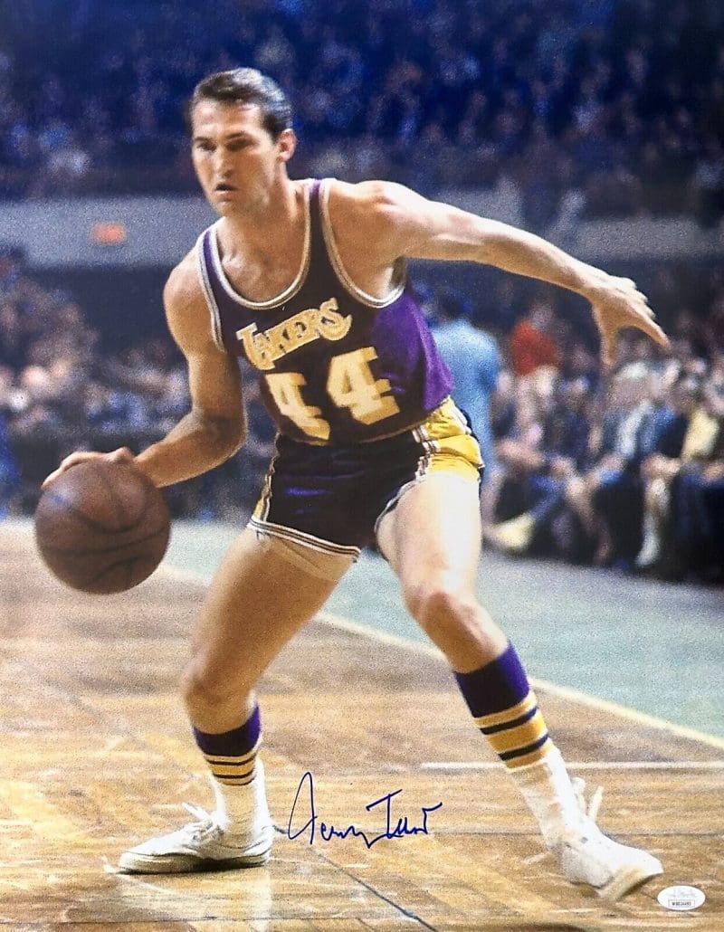 Jerry West Signed Autographed 16x20 Photo JSA Authentic Los Angeles Lakers #1