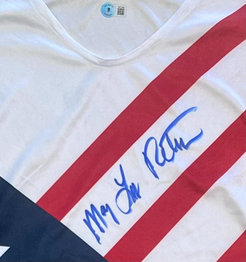 Mary Lou Retton Signed Autographed Leotard Beckett Authenticated Blue - Image 2