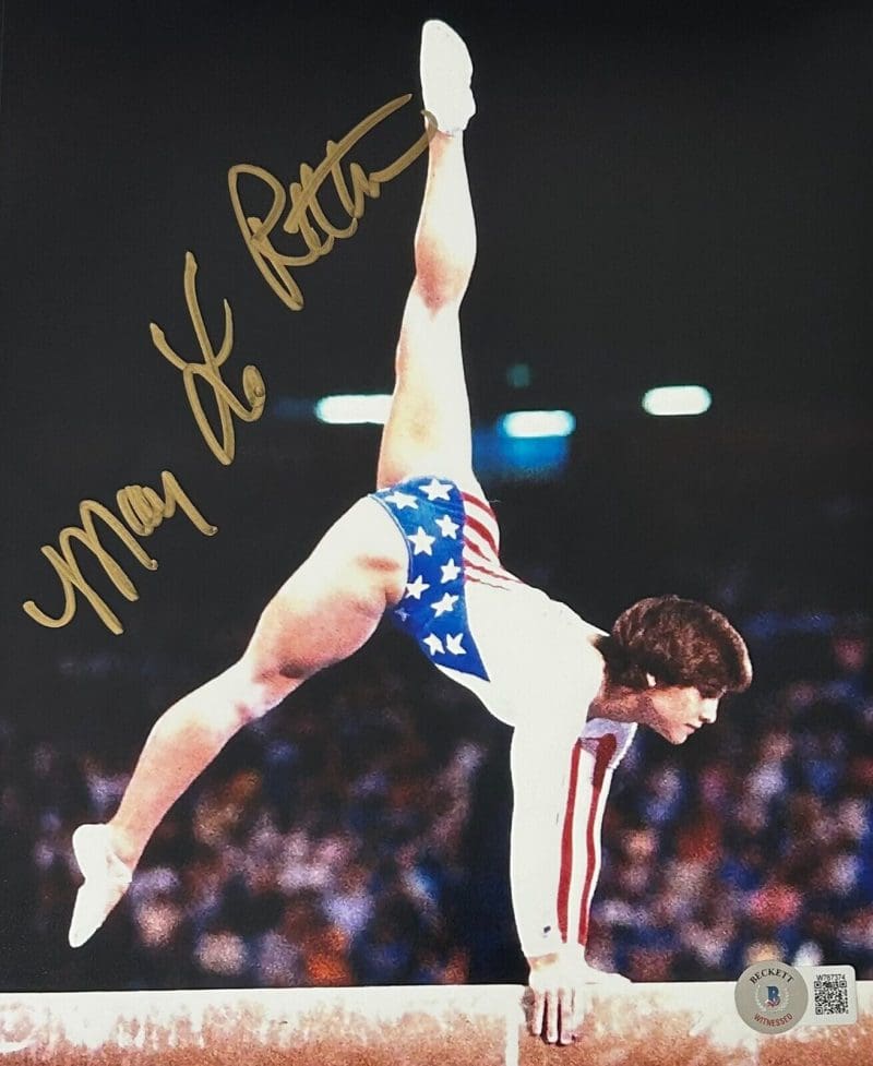 Mary Lou Retton Signed Autographed 8x10 Photo Beckett Authenticated #2 Gold