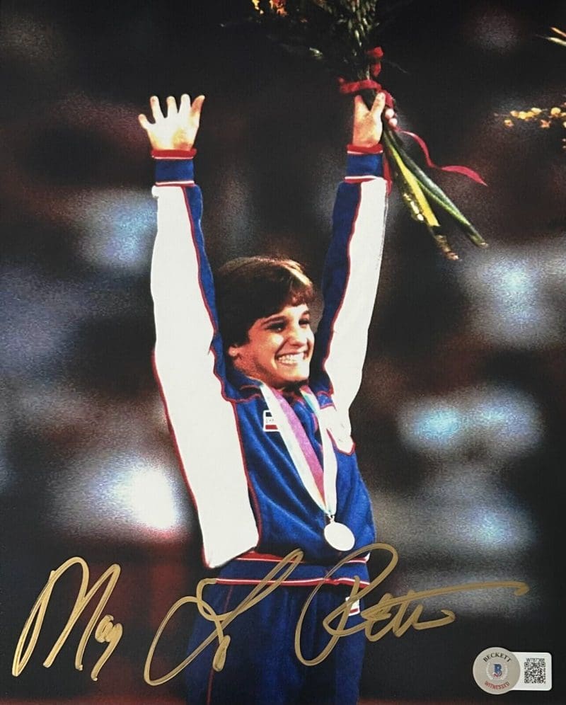 Mary Lou Retton Signed Autographed 8x10 Photo Beckett Authenticated #3 Gold