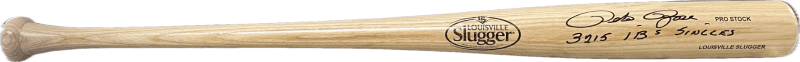 Pete Rose Signed Blonde Louisville Slugger Bat JSA & Rose Holo 3215 1B's Singles