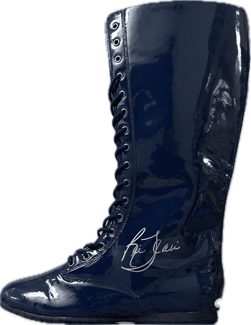Ric Flair Signed Autographed Navy Blue Boot JSA Authentication Left