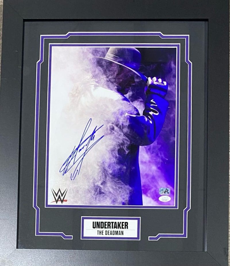Undertaker Signed Framed 11x14 Photo JSA Authenticated #17
