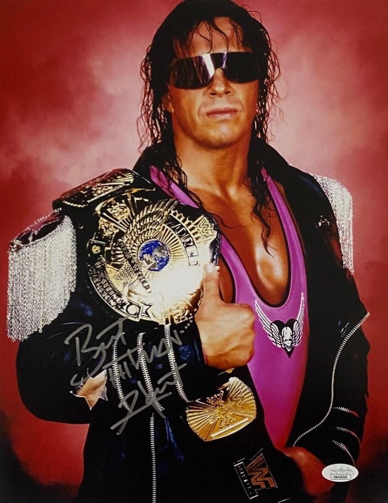 Bret Hart Signed Autographed 11x14 Photo JSA Authenticated #6
