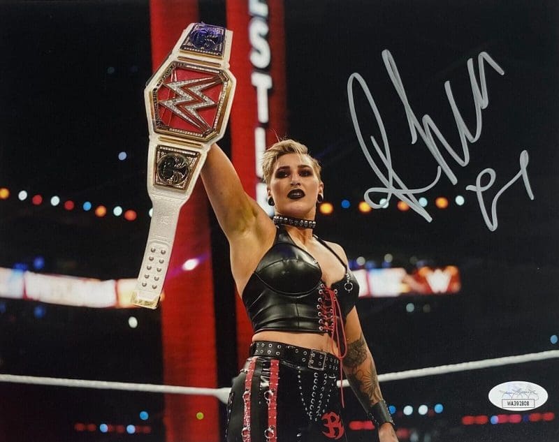 Rhea Ripley Signed Autographed 8x10 Photo JSA Authenticated #3