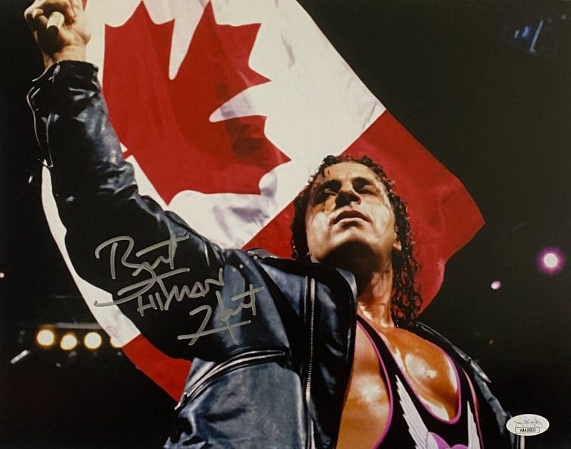 Bret Hart Signed Autographed 11x14 Photo JSA Authenticated #2
