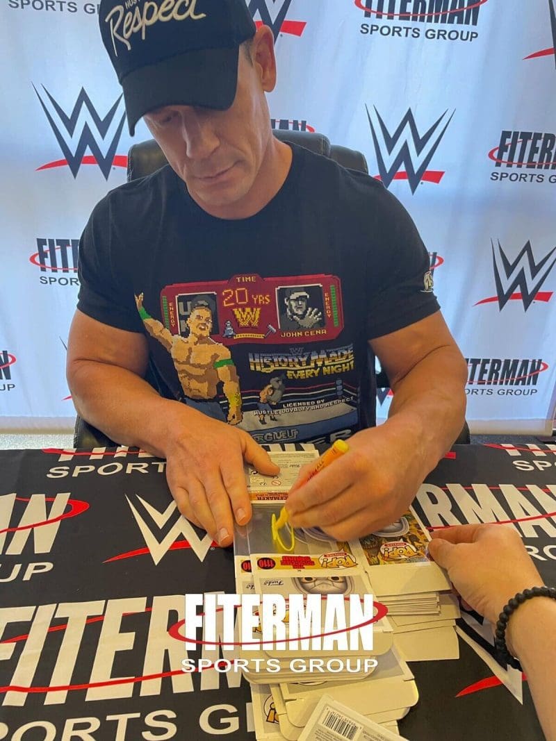 John Cena Signed Autographed Peacemaker Funko POP 1110 JSA Authenticated Blue - Image 3