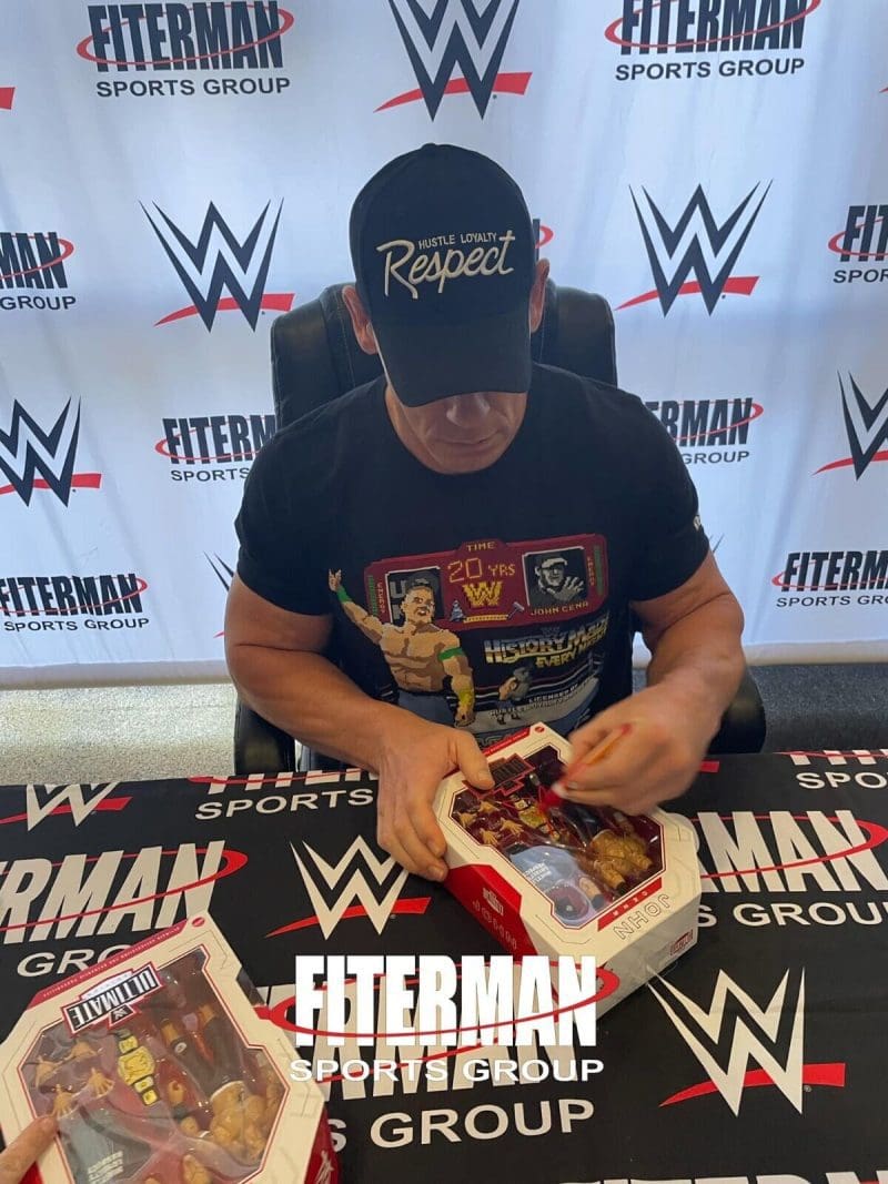 John Cena Signed Ultimate Collection Action Figure JSA Authenticated Red - Image 2