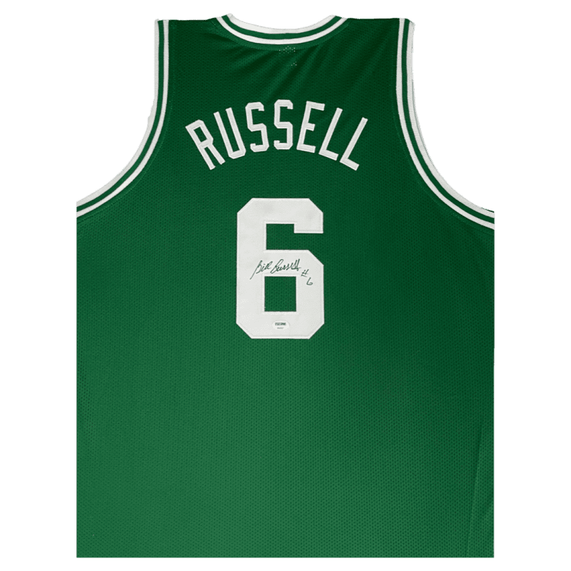 Bill Russell Signed Autographed Green Jersey PSA Authenticated 8A42327