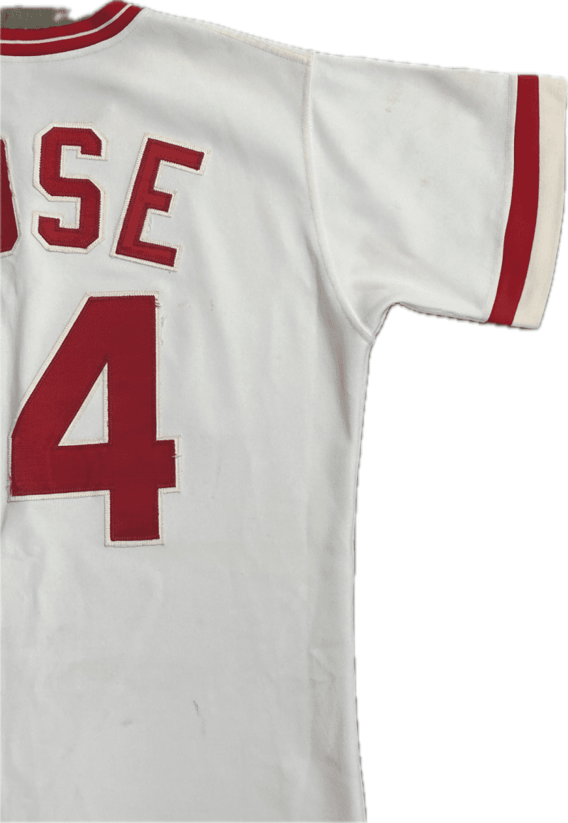 Pete Rose Cincinnati Reds Game Used Home Uniform Authenticated By PhotoMatch.Com - Image 4