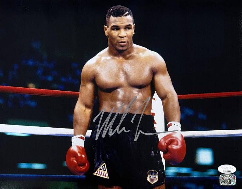 Mike Tyson Signed Autographed 11x14 Photo JSA & Mike Tyson Authentic COR