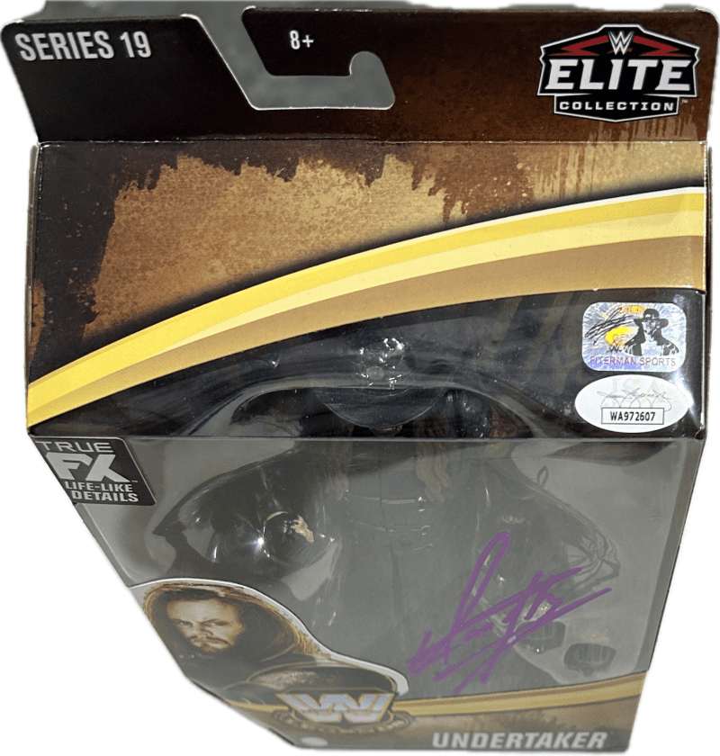 Undertaker Signed Autographed WWE Legends Elite Action Figure Series 93 JSA - Image 2