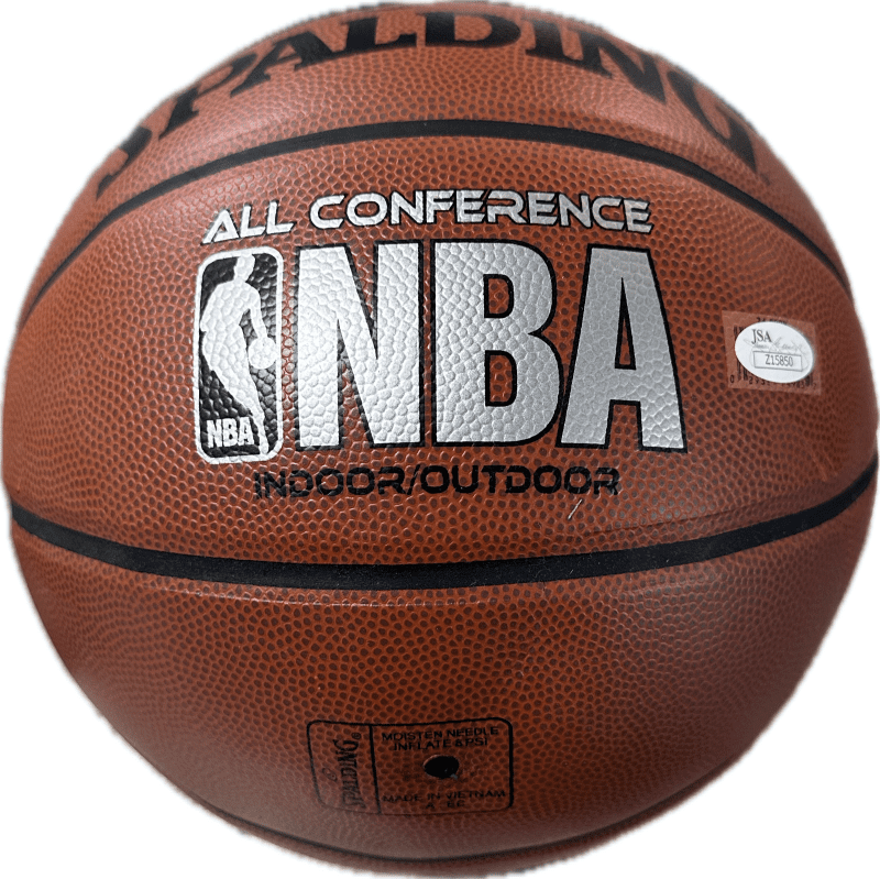 Magic Johnson Handprint and Signed Autographed Basketball JSA Full Letter Authen - Image 2