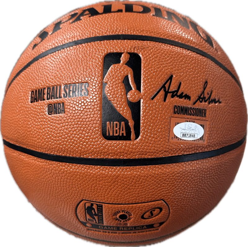 Jerry West Handprint and Signed Autographed Basketball JSA Full Letter Authen - Image 2